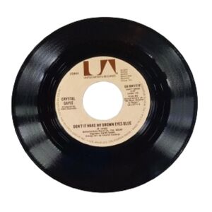 Crystal Gayle Don't It Make My Brown Eyes Blue 45 RPM Vinyl Record